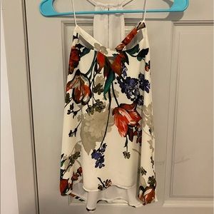 Women’s EXPRESS key hole floral tank xs